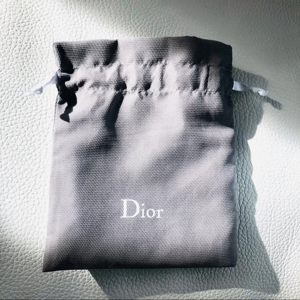 Dior Small Grey Fabric Pouch